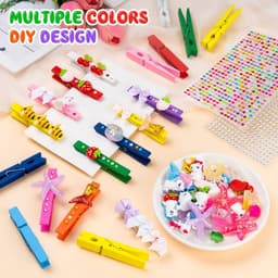 50 Stuks Cheer Spirit Clips met Houten Wasknijpers en Decoratieve Ornamenten voor Cheerleaders — thumbnail 2