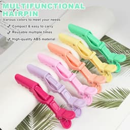 Professionele Krokodil Haarspeldjes voor Dames en Meisjes - 12 Stuks met Antislip Grip — thumbnail 2