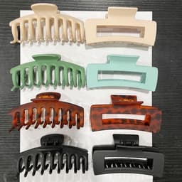 Set van 8 Grote Matte Haarklemmen voor Dik en Dun Haar — thumbnail 3