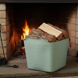 Excellent houseware flexibele kuip / emmer - 3x - groen - 25 l - kunststof - 40 x 35 cm - met handvatten — thumbnail 2