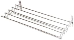ELYSIVM Droogrek - Wasrek - Wand Droogrek - Droogrek inklapbaar - Uittrekbaar en opvouwbaar - 15 windproof ophanggaten - 126 cm - Wandmontage - Aluminiumlegering — thumbnail 2