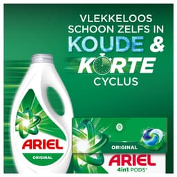 Ariel Vloeibaar Wasmiddel Original 40 Wasbeurten - 4 x 1800 ml - Voordeelverpakking — thumbnail 4