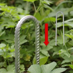 Grondpalen Stalen haringen Trampoline nietjes Grondankers Luifel Metalen Haken Swing Camping Graaf Verdediging Schuren - 30 cm - 3 stuks opbergen — thumbnail 2