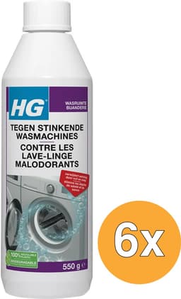 HG Tegen Stinkende Wasmachines - 6 x 550 gr - Voordeelverpakking — thumbnail 3