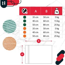 Set van 50 Raschelzakken voor Aardappelen en Groenten - 50x80 cm — thumbnail 4