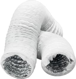 Flexibele Afvoerslang - Ventilatieslang Aluminium - Luchtbehandeling - Geïsoleerde PVC Buizen - Ø 125 mm 1 meter - Wit — thumbnail 4