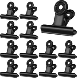 Kleine Zwarte Bulldog Clips Metaal 20 Stuks voor Kantoor en Knutselwerk — thumbnail 1