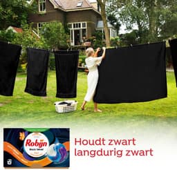 Robijn Wascapsules 3-in1 Black Velvet 15 stuks per verpakking - Voordeelverpakking - 4 stuks - Zwarte was - Zwart kleding — thumbnail 5