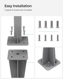 Grondanker – Aluminium – Grijs – Compatibel met zijluifels — thumbnail 5