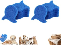 10 stuks - wasballen - Pluisverwijderaar voor kleding - Pluisballen die niet in de knoop raken - Pluisballen voor de wasmachine - Vlekverwijderende wasballen - Herbruikbare pluizenverwijderaar - Geschikt voor drogers, wasmachines en kleding (blauw) — thumbnail 1