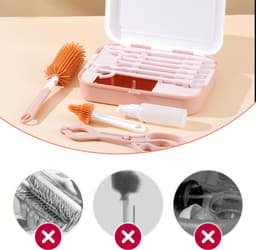 Droogrek voor babyflessen met borstelset - Hygiëne & Drogen - Groen — thumbnail 4