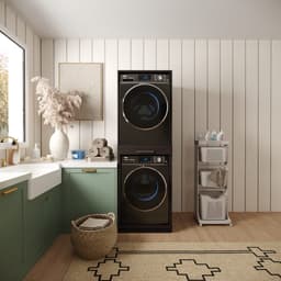 Wasophoogte® Wasmachine Kast Lisbon - Wasmachine verhoger - Wasmachine ombouw - 700(D)*665(B)*1980(H) mm - Zwart — thumbnail 2