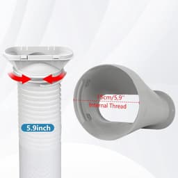 Koppelstuk Mobiele Airco Afvoerslang - Ø150Mm - voor airco met afvoerslang - voor mobiele airco met afvoerslang - voor afvoerslang airco - koppelstuk mobiele airco - Plaat voor afvoerslang met een diameter van 15 cm — thumbnail 4