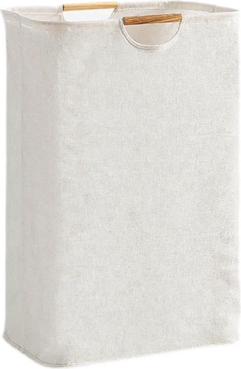 Katoen Wasmand - Waszak - Wasmand - Met handvaten - 30x30x40cm - Duurzaam - Hoge Capaciteit - Opvouwbaar -Wasbox - Organizer Kleding - Laundry Basket - Wasmanden - Vuile Klerenmand - Opbergmand - Eenvoudig — afbeelding 1