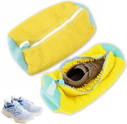 Waszak - Wasnet Voor Schoenen - Waszak Voor Schoenen - Schoenen Waszak - 39 x 19 Cm - Netje Anti-Vervorming - Delicaat Wasgoed - Schoen Wassen - Schoenenwaszak - Wasgoed - Wasmachine - Schoenen / Sneakers - Met Rits En Hangende Ring - Herbruikbaar — thumbnail 1