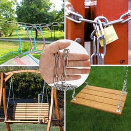 SnelShoppen - 3mm RVS Ketting 6 Meter - Sterke Link Chain van 304 Roestvrij Staal voor Hangen, Hond Leiding, Tuin, Kledinglijn, Meubel en Dagelijks Ge — thumbnail 2