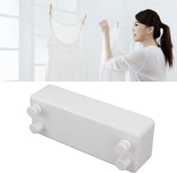 Uittrekbare Waslijn - Waslijn Zwaar Gebruik - Kleding Drogen - Langzaam Terugtrekkend - 4.5 Meter - Wit — thumbnail 2