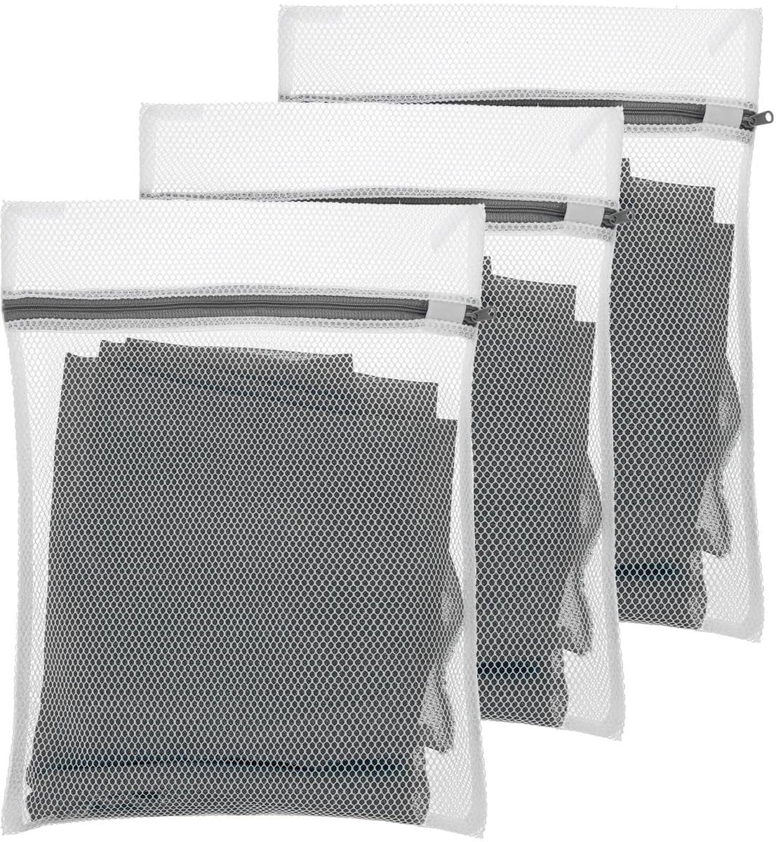 Dailygoods - 3 stuks kleine mesh waszakken voor delicate mini 40 x 30 cm duurzame lingerie zakken voor wassen delicate machine voor lingerie ondergoed sokken babykleding reizen 15,75 x 11,81 inch — afbeelding 1