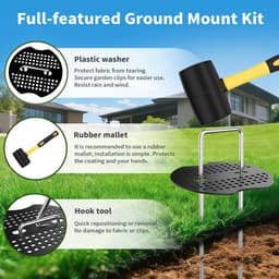 Dailygoods- Grondankers 200 stuks - U-vormige Grondpennen - Verzinkt Staal - Roestvrij - Voor Onkruidvlies en Tenten - Duurzaam en Herbruikbaar — thumbnail 2