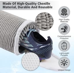 Dailygoods - Flintronic 2 stuks waszakken, herbruikbaar, voor wasmachine en wasdroger, ideaal voor gymschoenen, sokken, beha's (donkergrijs) — thumbnail 5