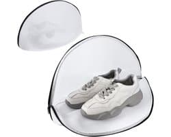 Dailygoods- Schoenwaszakken - 2 Stuks - Mesh Waszakken - Schoenbescherming - Waszakken voor Wasgoed - Wit - Duurzaam Materiaal