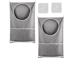 Dailygoods- Waszak Waterdicht - Hangende Waszak - Grote Capaciteit - Polyester - 50 x 77 cm - Ruimtebesparend Ontwerp - Wasmand