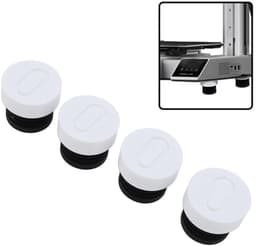 Dailygoods- Anti-vibratie Voeten Set van 4 - Trillingsdempers Wasmachine - Trillingsdempers Airco - Trillingsdempers Warmtepomp - Rubber Antislip Pads - Schokabsorberend en Stabiel — thumbnail 4
