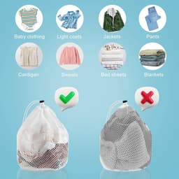Dailygoods- Waszak - 2 Stuks - Duurzaam Polyester - Mesh Waszakken - Voor Kleding/Bra/Sokken - Beschermt Delicate Kleding - Ideaal voor Grote Ladingen - Wasmand — thumbnail 3