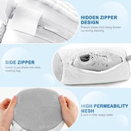 Dailygoods- Schoenwaszak Dieptereiniging - 2 Stuks - Microvezels - Bescherming - Wasmachine - 18 x 38 cm - Schoenentas — thumbnail 5