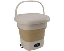 Dailygoods- Wasmachine Opvouwbaar 9L - Draagbare Mini-wasmachine - Hoogwaardige ABS/Siliconen - Geschikt voor Appartementen/Slaapzalen - Lichtgewicht en Compact - Miniwasmachine