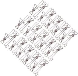 Dailygoods- Foto Clips - 30 Stuks - Roestvrij Staal - Haken - Ophanghaken - Handdoek Haken - 9,5x2 cm - Haakjes — thumbnail 2