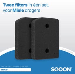 SQOON® Polyurethaan Pluizenfilter voor Miele T1 Wasdrogers – Vervangt 9164761 – 2 Stuks 220cmx133cmx30mm (schuine hoek) - NL Brievenbus zending - Niet thuis wel ontvangen — thumbnail 3