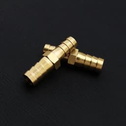 Messing Aansluiting - Reductor Barb Slang Fitting - Goud - Slang Verloopstuk - Geschikt voor Water Gas Olie Luchtbuis - 2 stuks — thumbnail 3