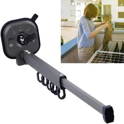 Verstelbaar Kledingdroogrek met Sterke Zuignappen voor Binnen en Buiten - Ideaal voor Badkamer en Balkon, Ruimtebesparend en Duurzaam — thumbnail 2