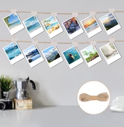 Hartvormige Wasknijpers - Mini Houten Knijpers - Foto's Ophangen - Natuurlijk Hout - 100 Stuks - Wit — thumbnail 4