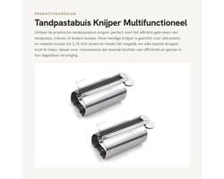 Jhubersproducts - Multifunctioneel - Tandpastabuis Knijper - Zilver