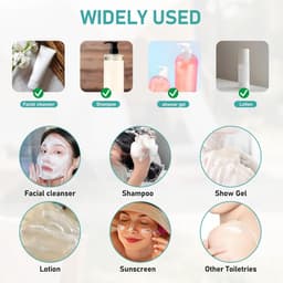 reisset voor badproducten, 16 stuks siliconen reisflessen voor het opbergen van shampoo, douchegel, huidverzorgingsproducten en meer — thumbnail 2