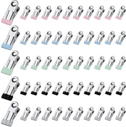Wasknijpers, Multifunctionele Wasknijpers, Antislip Metalen Wasknijper, Zonder Afdrukklem voor Kleding, Kleine Metalen Klemmen voor Sokken Handdoek Levensmiddelverzegeling | M — thumbnail 1