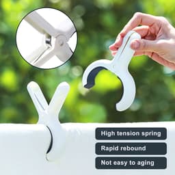 Wasknijpers, Handdoekklemmen voor Strandstoelen, Strandhanddoekklemmen, Windbestendige Clips voor Dagelijkse Was, Badhanddoeken, Beddengoed, Dikke Kleding — thumbnail 2