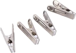 Wasknijpers Roestvrij Staal - Kledinghangers Clips - Kleding Drogen - Sterke Klemkracht - 20 Stuks - Zilver — thumbnail 1