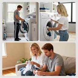 Set van 2 Wasnetten 40 x 30 cm voor Wasmachine, Fijne Netten met Trekkoord, Herbruikbaar voor Ondergoed, Sokken en Babykleding, Bescherming tijdens de Wasbeurt — thumbnail 2
