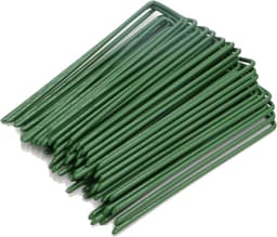 Grondankers voor Tuin, U-vormige Stalen Pinnen, Tentpinnen voor Onkruidbestrijding, 15.2 cm, Set van 40, Ideaal voor Grondbedekking en Landschapsfabricage — thumbnail 1