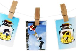 Grote houten wasknijpers, 12 stuks, 7 cm lang, stevig en duurzaam, ideaal voor knutselen en decoratie — thumbnail 2