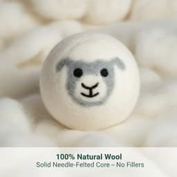 SnelShoppen - Droogballen Set 5-delig, Handvilten Diermotieven, 100% Wol, Herbruikbaar, Vermindert Droogtijd, Vrij van Chemicaliën en Plastic, Zacht v — thumbnail 3