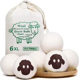SnelShoppen - Drogerballen voor Wasdrogers - 6 Stuks Natuurlijke Wasverzachter van 100% Schapenwol - Vrij van Schadelijke Stoffen - Ideaal voor Donsja — thumbnail 1