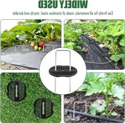 Complete Set van 50 Grondankers met Wasringen en Haak voor Tuin, Tent en Onkruiddoek — thumbnail 5