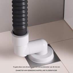 Afvoerpijp Geurverhinderaar - Geurblokker Badkamer - Nare Luchtjes Bestrijden - Automatische Barrière - Universeel 50/70mm - Wit — thumbnail 4