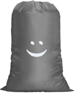 Dailygoods - Waszak voor reizen - Waterdicht - Grote capaciteit - Grijs - Vuile was wasverzamelaar - Perfect voor studentenhuizen en camping — thumbnail 1