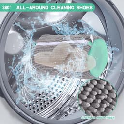 Set van 2 waszakken voor schoenen, optimale bescherming en reiniging, 360° schoonmaak, ideaal voor sneakers en sportschoenen — thumbnail 3