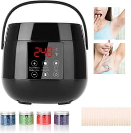 SnelShoppen - Professionele elektrische wasmachine therapie machine met LED scherm, 4 x 100g waszakken en 20 wasdoeken voor lichaamshaarverwijdering — thumbnail 4
